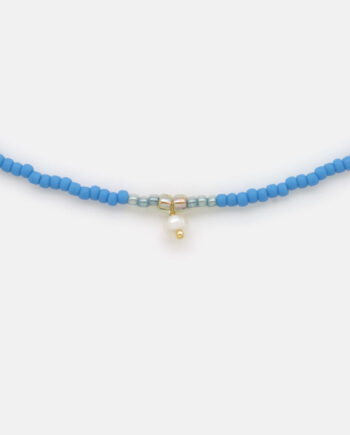 Kette Benita Vergissmeinnicht-blau matt