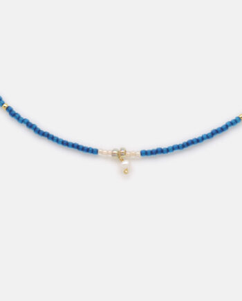 Kette Benita blau matt