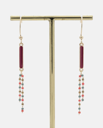 Ohrringe Tamika Rostbraun