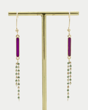 Ohrringe Tamika Pflaumenlila